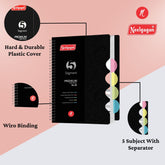 Premium Notebook No.00, Five Subject,  300 Pages, (11.0cm x 14.2cm)